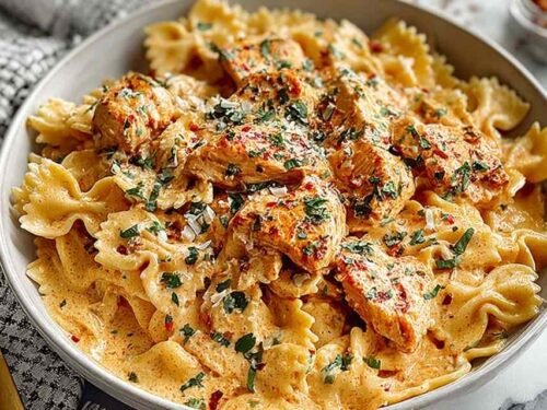 bang-bang-chicken-pasta-crispy-chicken-creamy-sauce