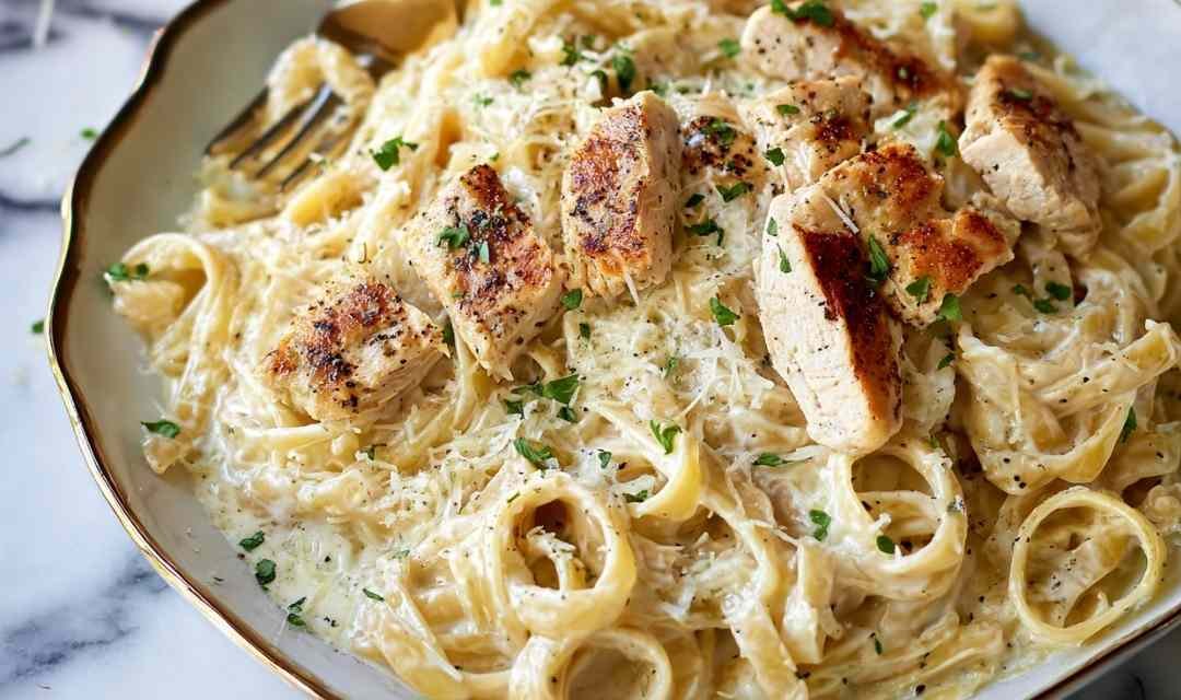 Easy Chicken Fettuccine Alfredo