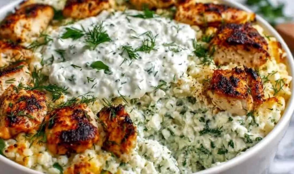 dump-and-bake-chicken-tzatziki-casserole-baking-dish