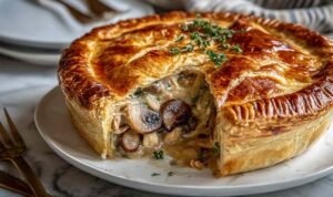 french-chicken-mushroom-pie-tourte-golden-pastry