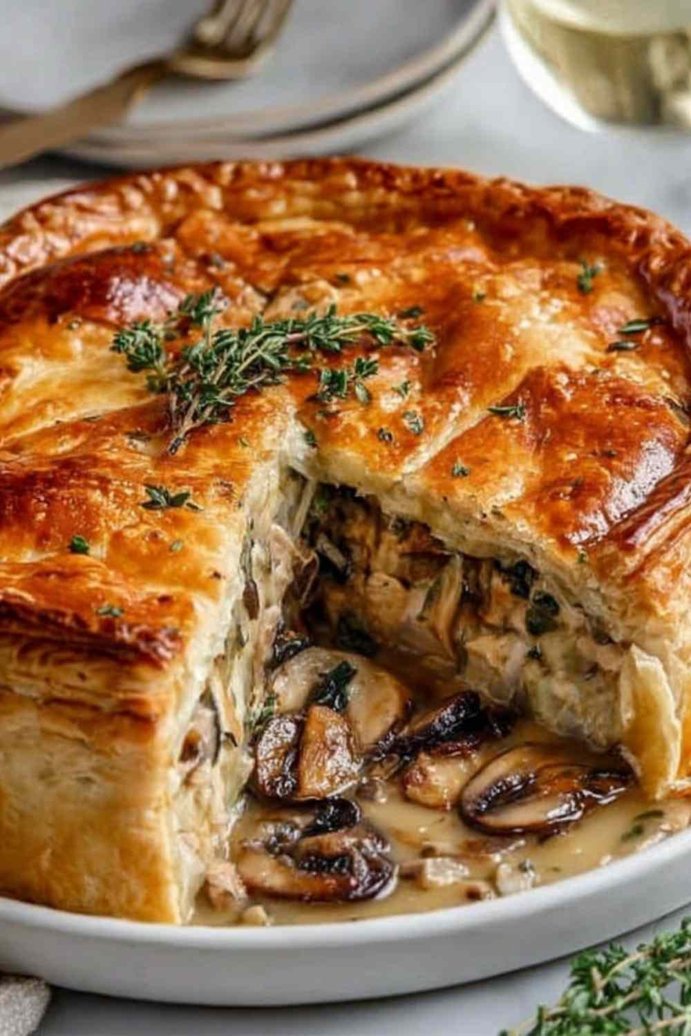 french-chicken-mushroom-pie-tourte-golden-pastry