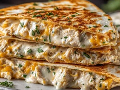 high-protein-chicken-ranch-quesadilla-sliced